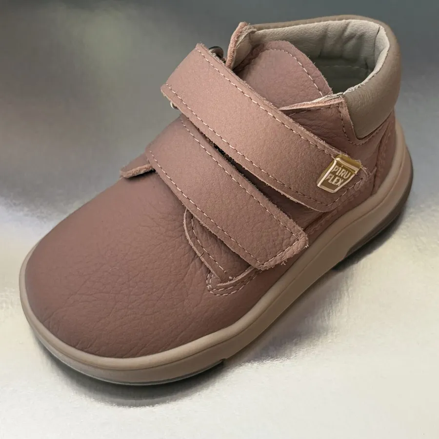 Bota velcro rosa